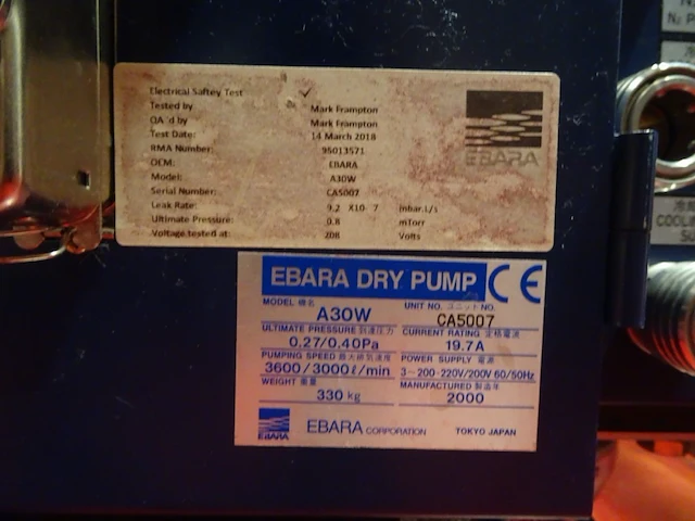 Vacuum pump ebara - afbeelding 2 van  6