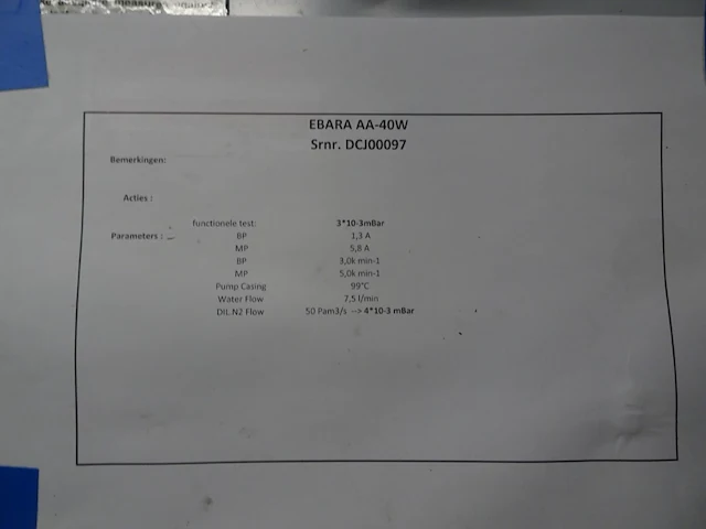 Vacuum pump ebara - afbeelding 4 van  6
