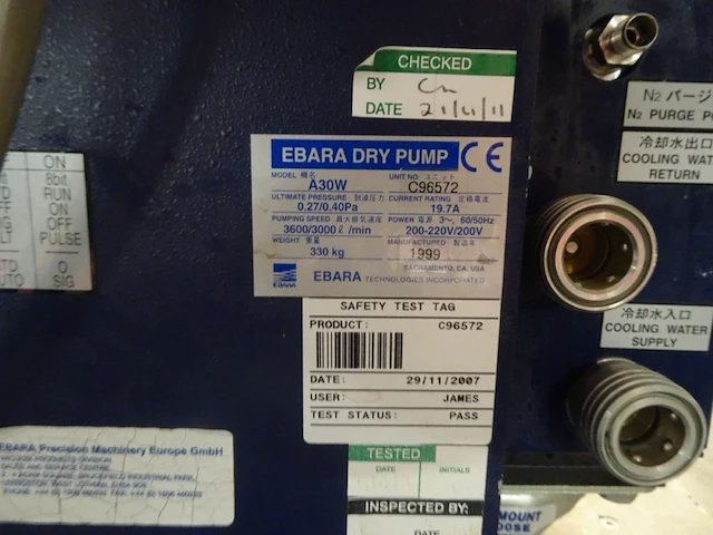 Vacuum pump ebara - afbeelding 2 van  7
