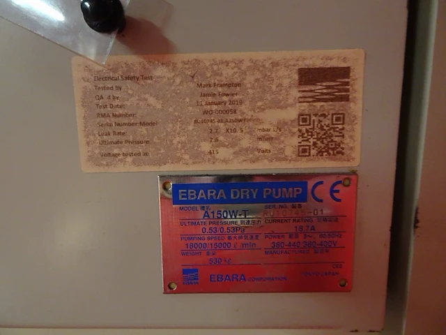 Vacuum pump ebara - afbeelding 5 van  7