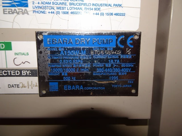 Vacuum pump ebara - afbeelding 6 van  7