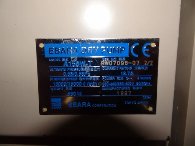 Vacuum pump ebara - afbeelding 6 van  7