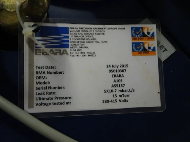 Vacuum pump ebara - afbeelding 4 van  5