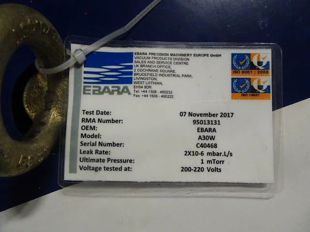 Vacuum pump ebara - afbeelding 5 van  5