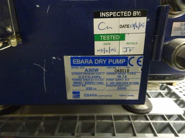Vacuum pump ebara - afbeelding 5 van  8
