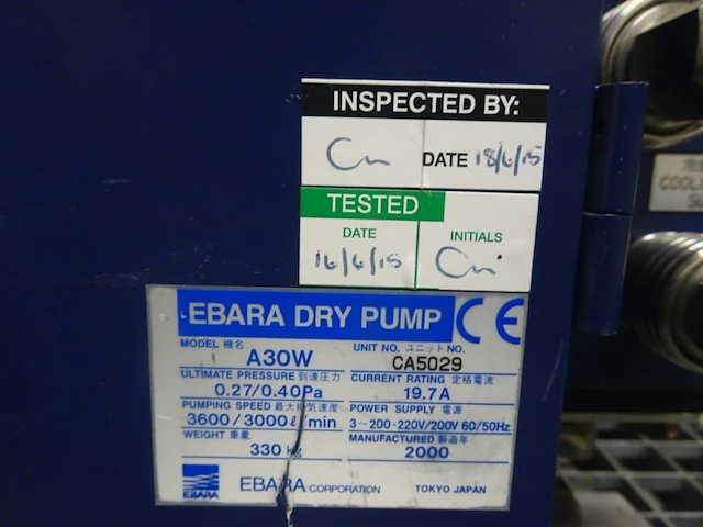 Vacuum pump ebara - afbeelding 2 van  7