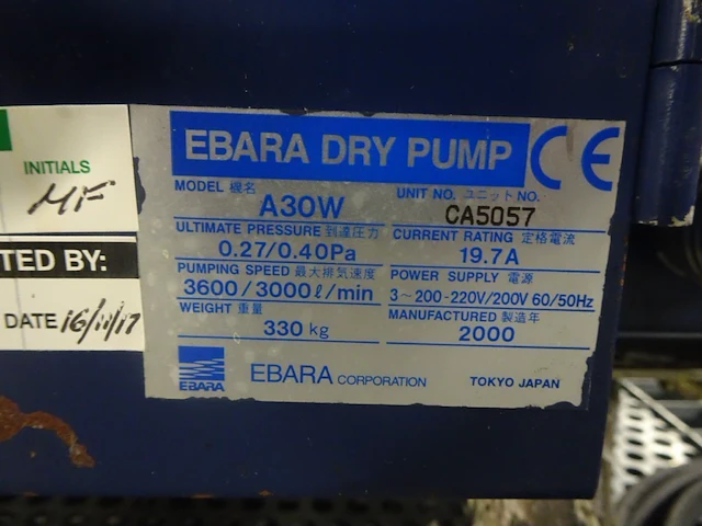 Vacuum pump ebara - afbeelding 7 van  7