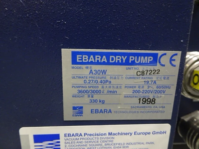 Vacuum pump ebara - afbeelding 4 van  6