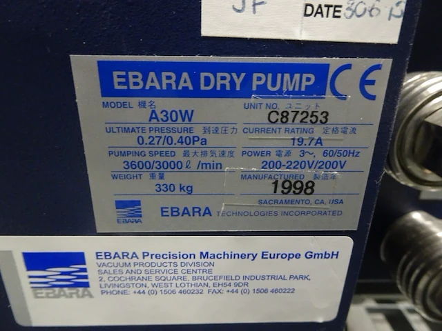 Vacuum pump ebara - afbeelding 3 van  5