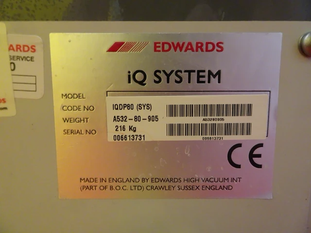 Vacuum pump edwards - afbeelding 6 van  6