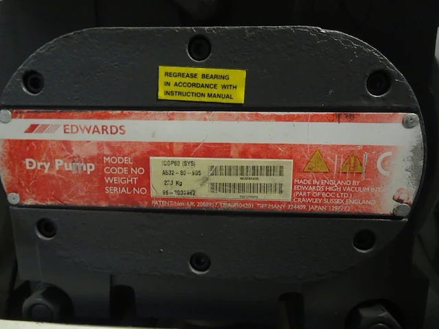 Vacuum pump edwards - afbeelding 6 van  7