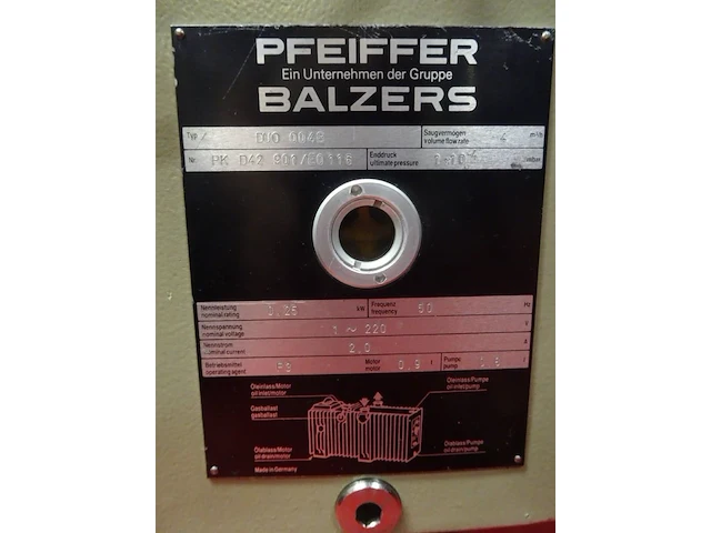 Vacuum pump pfeiffer - afbeelding 4 van  4