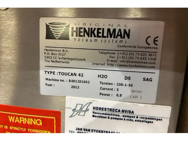 Vacuummachine henkelman - afbeelding 5 van  5