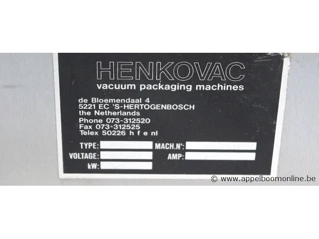 Vacuummachine henkovac 2900h - afbeelding 5 van  6