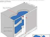 Vadania linksdraaiende uittrekbare organizer - afbeelding 6 van  6