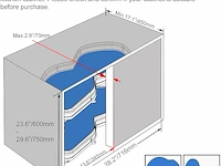 Vadania linksdraaiende uittrekbare organizer - afbeelding 6 van  6