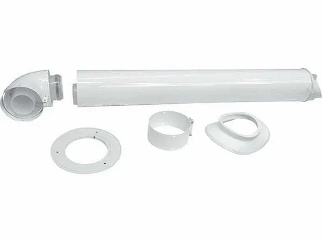 Vaillant geveldoorvoerset voor ecotec vc/vcw pro/plus & ecomax vhrs 35/45/65 80/125mm alu/pp - afbeelding 1 van  4