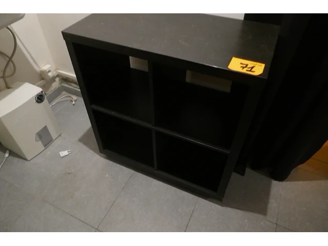 Vakkenkast zwarte kleur - 4 stuks - afbeelding 3 van  3