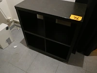 Vakkenkast zwarte kleur - 4 stuks - afbeelding 3 van  3