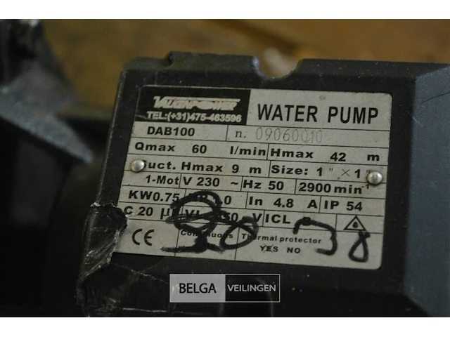 Valkenpower waterpomp dab 100, 60l/min - afbeelding 2 van  4