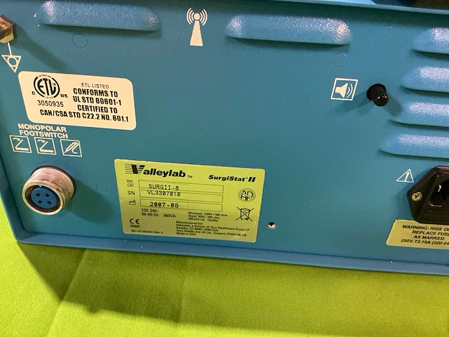Valleylab surgistat elektrochirurgie-apparaat (3x) - afbeelding 7 van  8