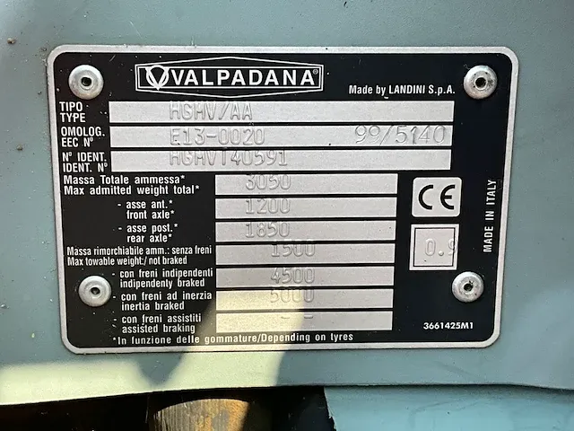 Valpadana vierwielaangedreven landbouwtractor - afbeelding 6 van  21