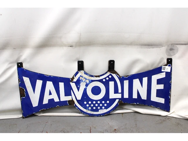Valvoline emaille paneel dubbelzijdig - afbeelding 1 van  6