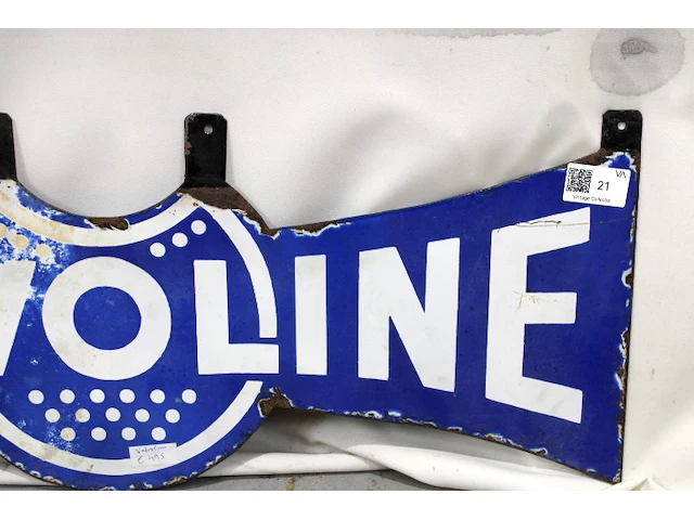 Valvoline emaille paneel dubbelzijdig - afbeelding 3 van  6