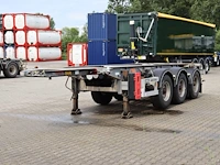 Van hool 20ft /20ft swap adr (ex/ii ex/iii fl ox at) empty weight 3.300kg liftaxle galvanized alcoa - afbeelding 1 van  1