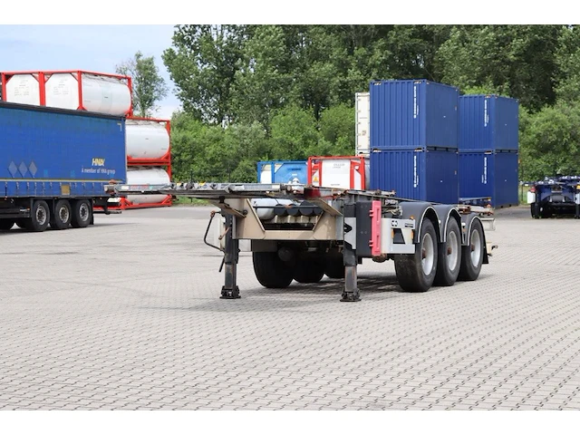 Van hool 20ft/30ft adr (ex/ii ex/iii flat) bpw + drum alcoa galvanized liftaxle - afbeelding 1 van  1