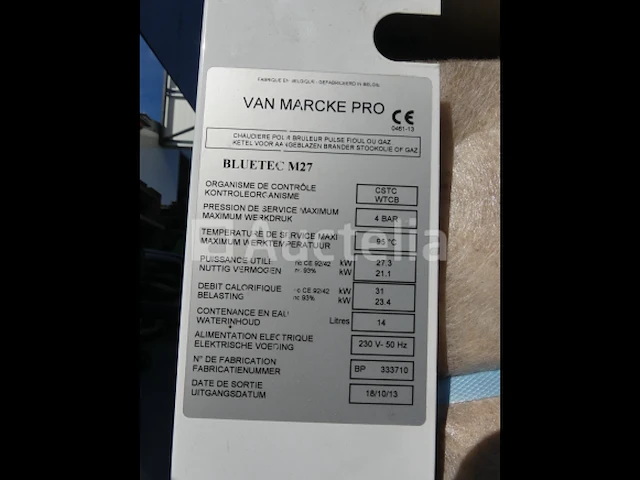 Van marcke bluetech m27 olieketel - afbeelding 7 van  7