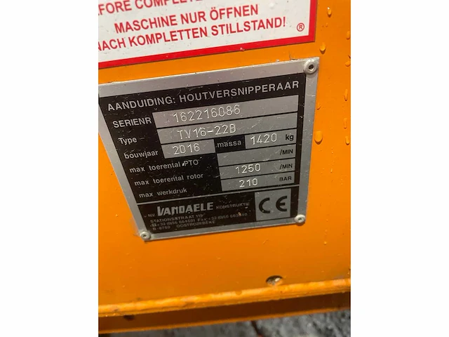 Vandaele - tv16-22d - slijpmachine - afbeelding 7 van  7