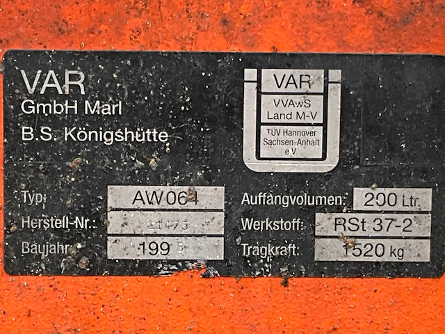 Var aw064 staal olie opvang / lekbak - afbeelding 4 van  4