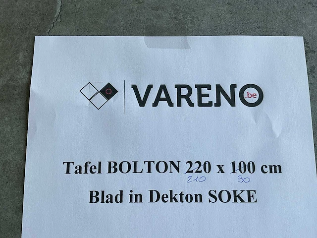 Vareno - tafel dekton - afbeelding 2 van  10