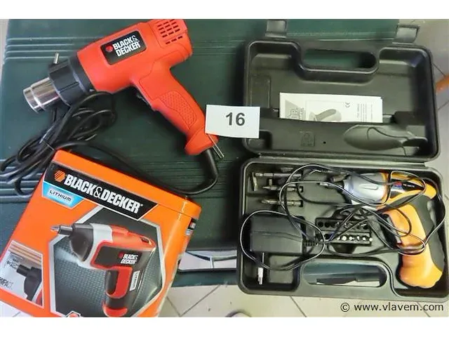 Varia werkmaterialen, 2x black&decker en 1xtopcraft - afbeelding 1 van  3