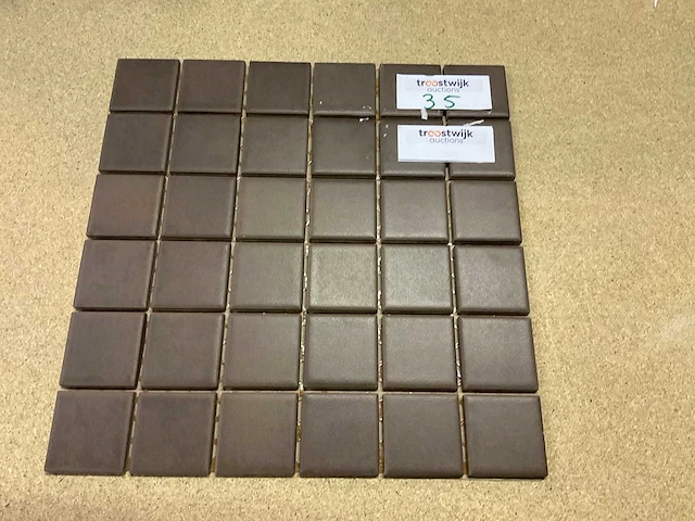 Vario brown mozaïek tegel keramisch 10 m² - afbeelding 1 van  3