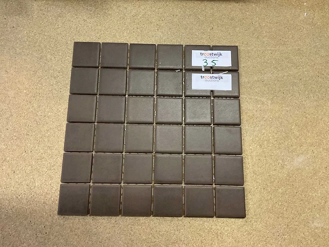 Vario brown mozaïek tegel keramisch 10 m² - afbeelding 2 van  3
