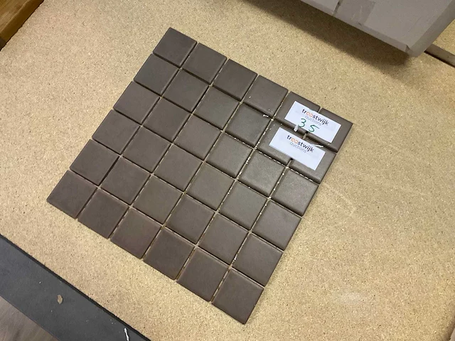 Vario brown mozaïek tegel keramisch 10 m² - afbeelding 3 van  3