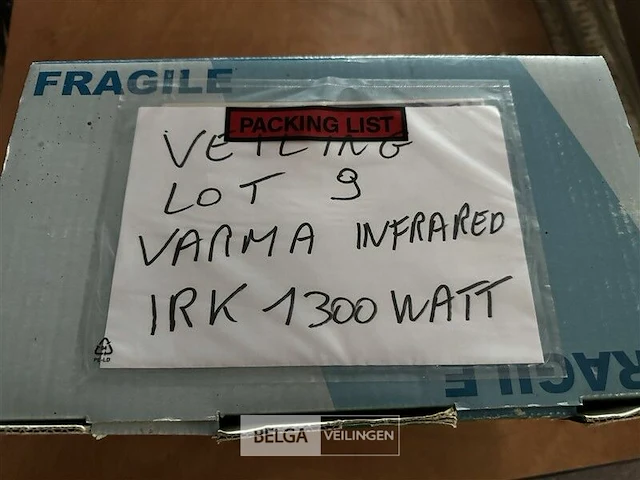 Varma infrarood verwarming 1300 watt - afbeelding 4 van  4