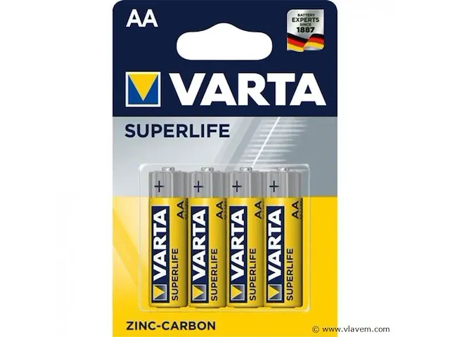 Varta super life aa 96 batterijen - afbeelding 1 van  1