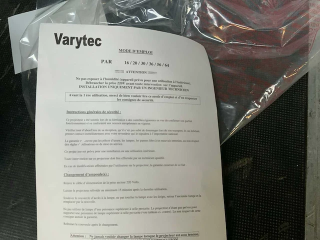 Varytec par 56 par-spot body (6x) - afbeelding 3 van  6