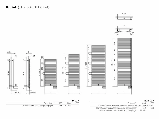 Vasco iris hd-el elektrische radiator - afbeelding 2 van  9