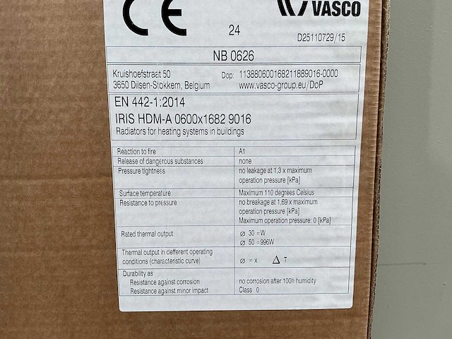 Vasco iris hdm-a handdoekradiator - afbeelding 4 van  5