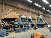 Vaste installatie industriële metaal- shredder en sorteerden