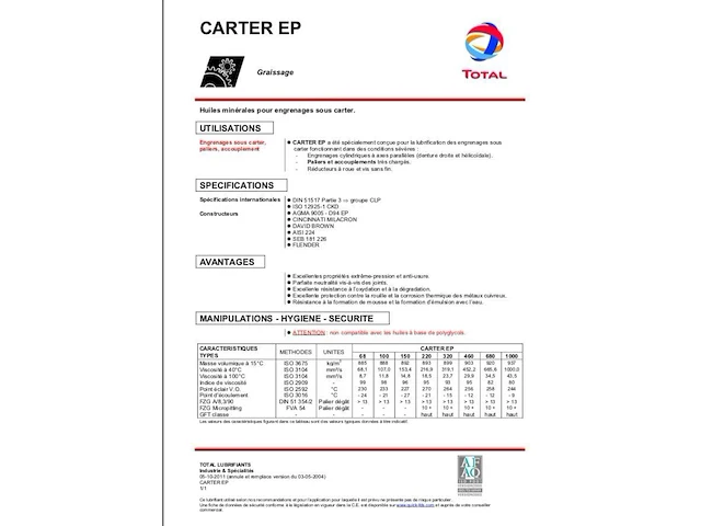 Vat olie 208 l carter ep 150 - afbeelding 3 van  3