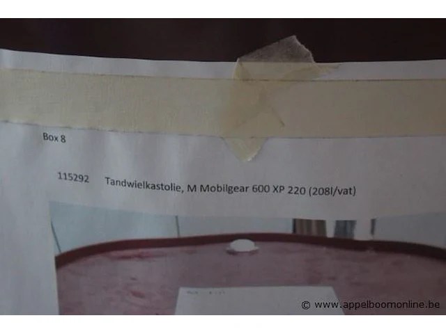 Vat tandwielkastolie mobil, 600 xp 220, 208l - afbeelding 3 van  3