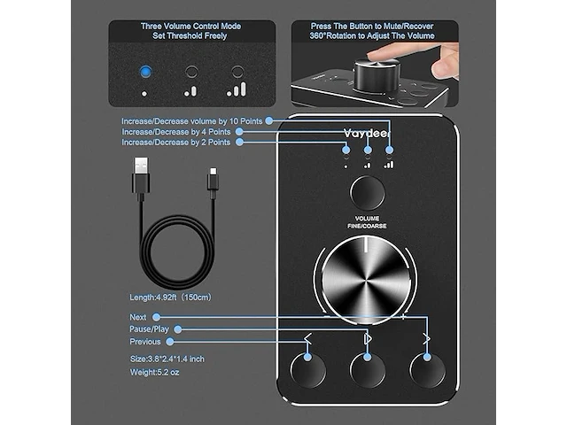 Vaydeer volumeregelaar - afbeelding 2 van  3