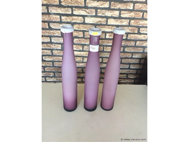 Vazen 3stuks gekleurd - afbeelding 1 van  2