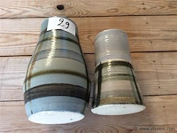 Vazen aardewerk 2stuks - afbeelding 2 van  2