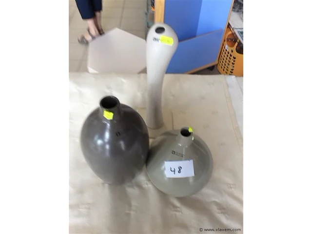 Vazen aardewerk 3stuks - afbeelding 1 van  3